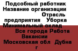 Подсобный работник › Название организации ­ Fusion Service › Отрасль предприятия ­ Уборка › Минимальный оклад ­ 17 600 - Все города Работа » Вакансии   . Московская обл.,Дубна г.